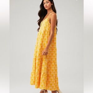 Show Me Your Mumu Carolin Maxi Dress womens size XS yellow floral